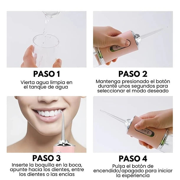 IRRIGADOR ORAL RECARGABLE 🦷🪥 + ENVIO GRATIS 🚚