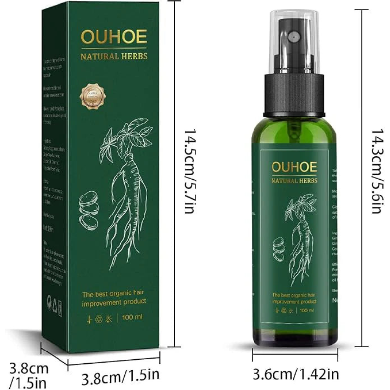 🌿 OUHOE - Spray para el crecimiento capilar ✨ + ENVIO GRATIS 🚚