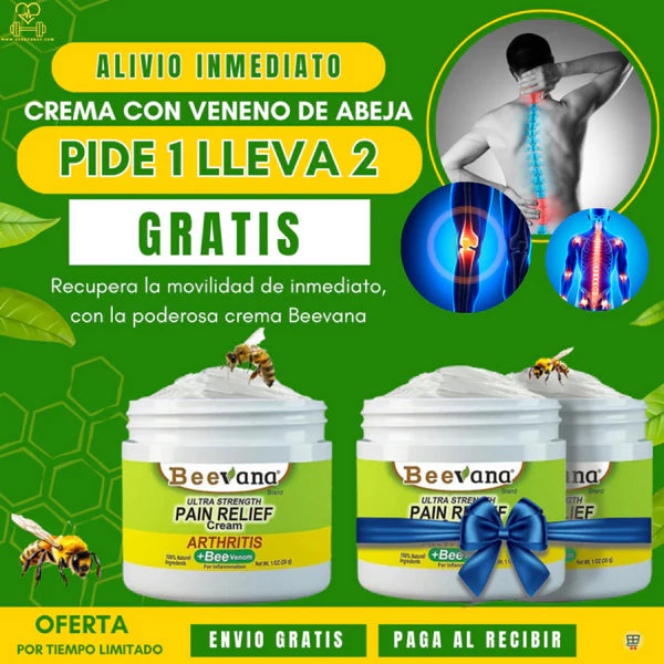 2x1 beevana  🐝 -  Crema De veneno de abeja DILE ADIOS A LOS DOLORES  + ENVIO GRATIS TODO GUATEMALA🎁