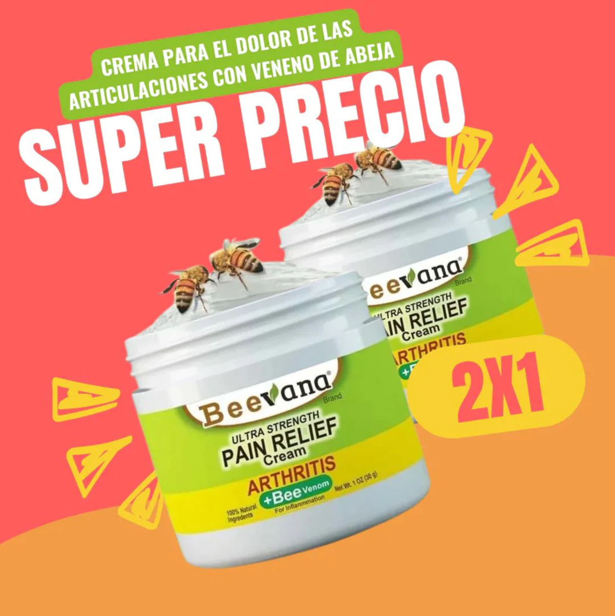 2x1 beevana  🐝 -  Crema De veneno de abeja DILE ADIOS A LOS DOLORES  + ENVIO GRATIS TODO GUATEMALA🎁