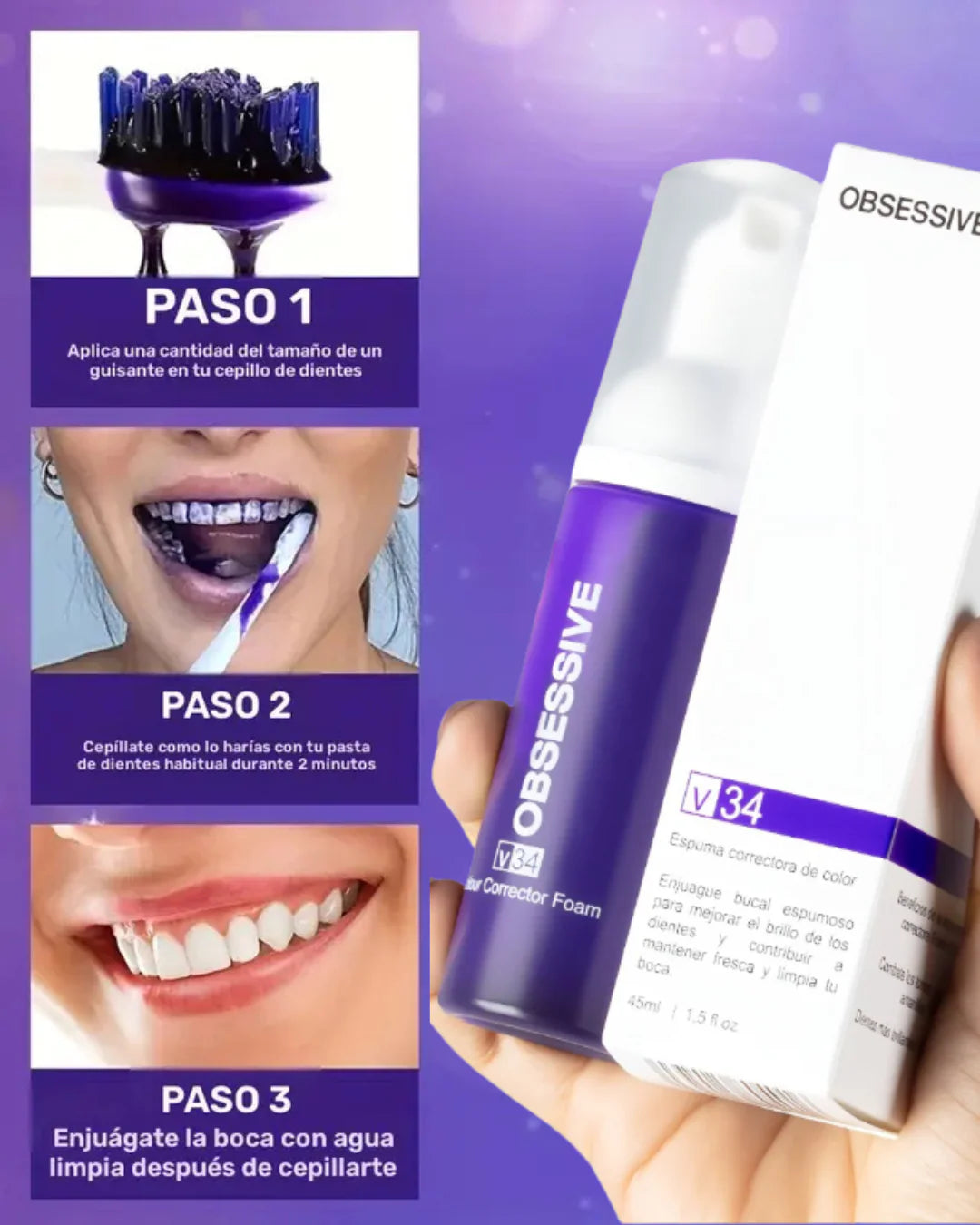 🪥🦷 Pasta Blanqueadora de Dientes Obssesive - ENVIO GRATIS 🚚