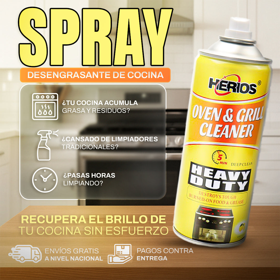 Herios® Spray Desengrasante 🧽 🔥 + ENVIO GRATIS 🚚